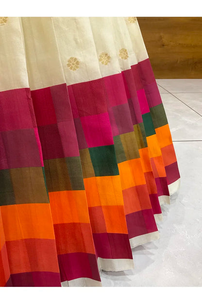 దక్షిణ భారత పండుగ సాంప్రదాయ హాఫ్ చీర (ఛవి) 