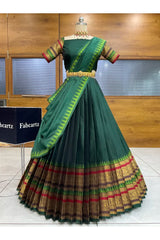 దక్షిణ భారత పండుగ సాంప్రదాయ హాఫ్ చీర (ఛవి) 