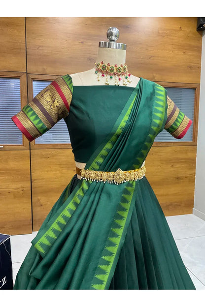 దక్షిణ భారత పండుగ సాంప్రదాయ హాఫ్ చీర (ఛవి) 
