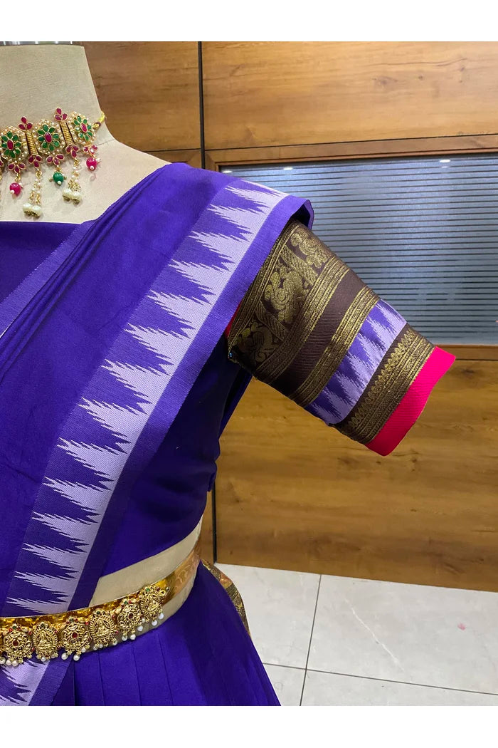 దక్షిణ భారత పండుగ సాంప్రదాయ హాఫ్ చీర (ఛవి) 