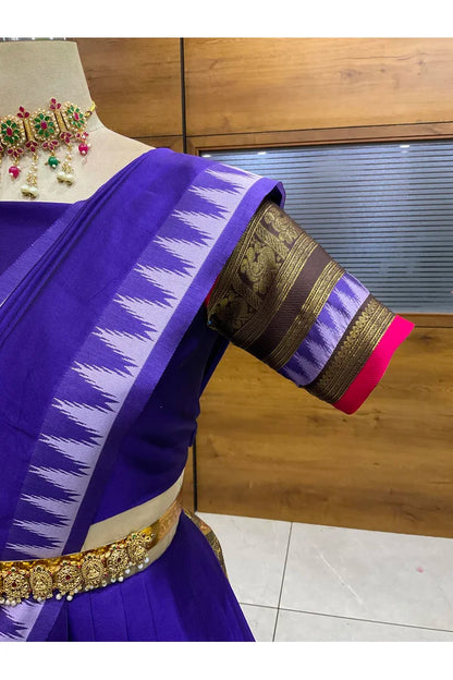 దక్షిణ భారత పండుగ సాంప్రదాయ హాఫ్ చీర (ఛవి) 