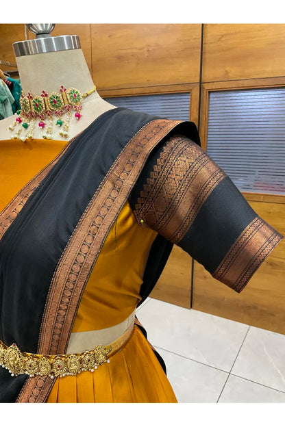 దక్షిణ భారత పండుగ సాంప్రదాయ హాఫ్ చీర (ఛవి) 