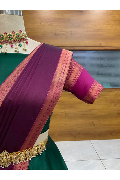 దక్షిణ భారత పండుగ సాంప్రదాయ హాఫ్ చీర (ఛవి) 