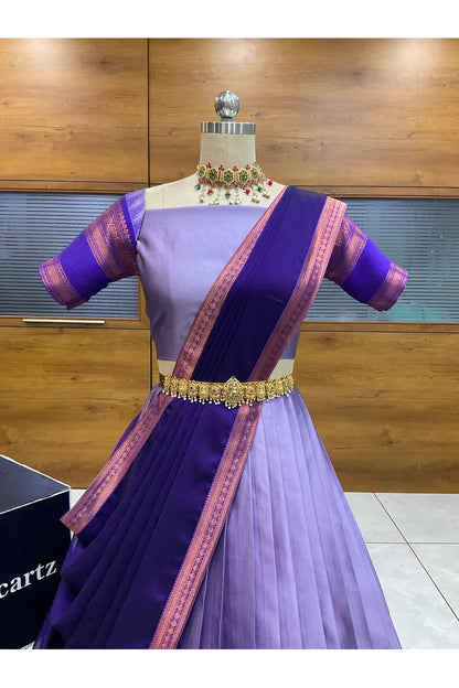 దక్షిణ భారత పండుగ సాంప్రదాయ హాఫ్ చీర (ఛవి) 