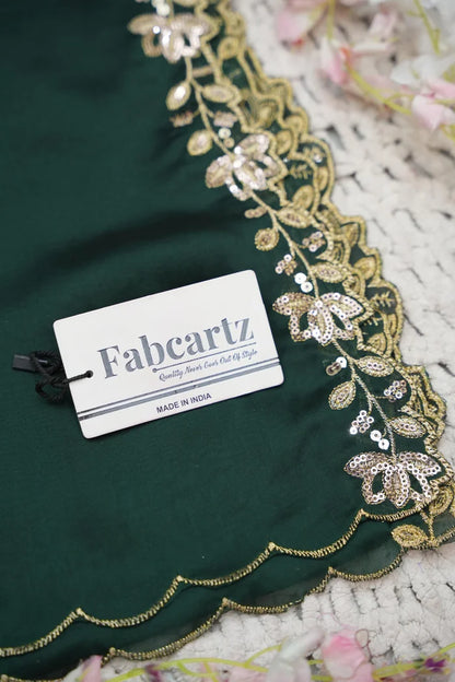 Beautiful South Indian Style Half Saree with Blouse and Dupatta for Women | Rudhira
