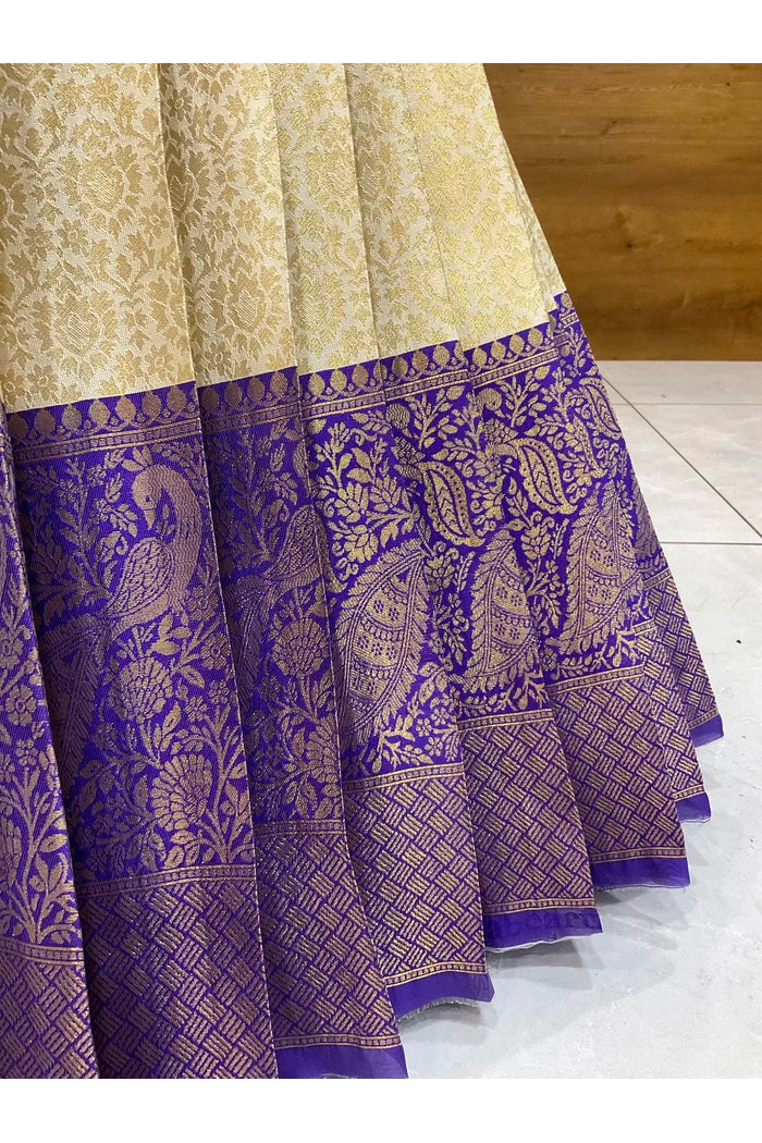 దక్షిణ భారత పండుగ సాంప్రదాయ హాఫ్ చీర (ఛవి) 