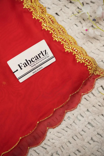 Beautiful South Indian Style Half Saree with Blouse and Dupatta for Women | Lajja