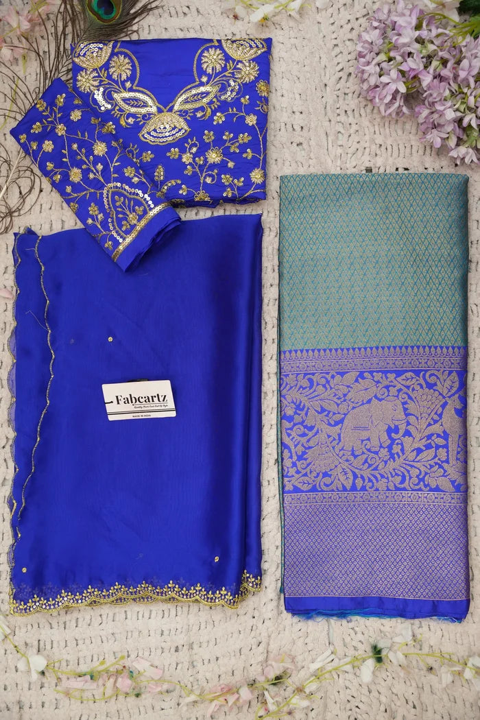 Beautiful South Indian Style Half Saree with Blouse and Dupatta for Women | Lajja