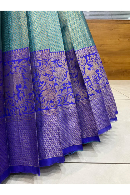 Beautiful South Indian Style Half Saree with Blouse and Dupatta for Women | Lajja