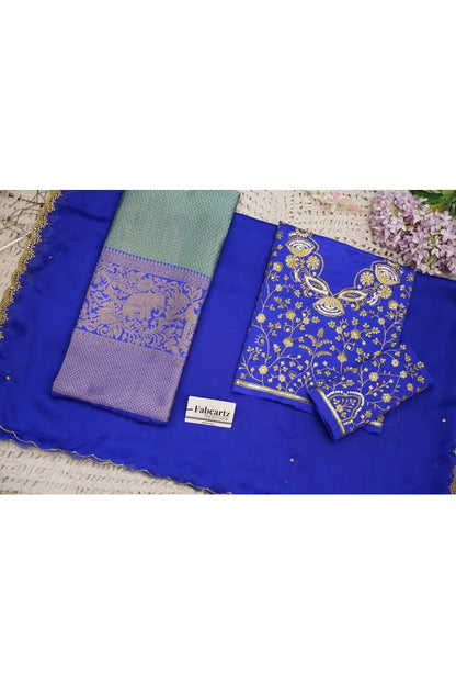 Beautiful South Indian Style Half Saree with Blouse and Dupatta for Women | Lajja