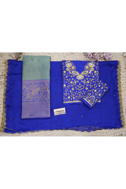 Beautiful South Indian Style Half Saree with Blouse and Dupatta for Women | Lajja