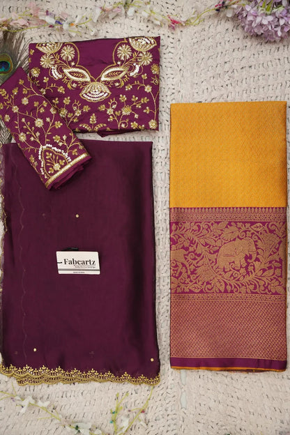 Beautiful South Indian Style Half Saree with Blouse and Dupatta for Women | Lajja