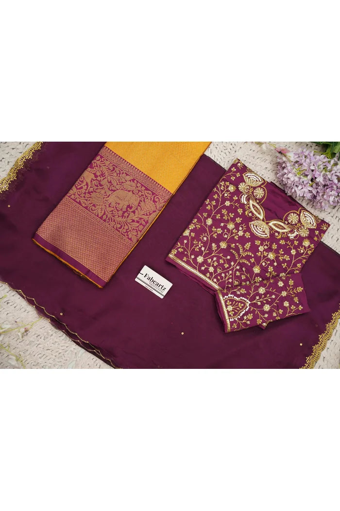 Beautiful South Indian Style Half Saree with Blouse and Dupatta for Women | Lajja