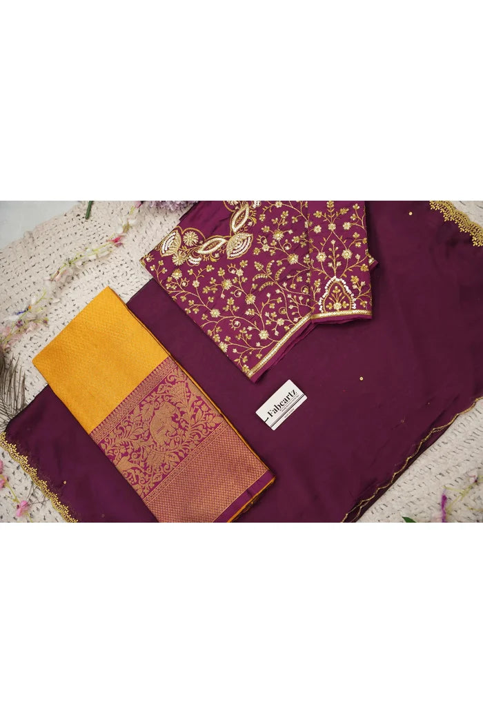Beautiful South Indian Style Half Saree with Blouse and Dupatta for Women | Lajja