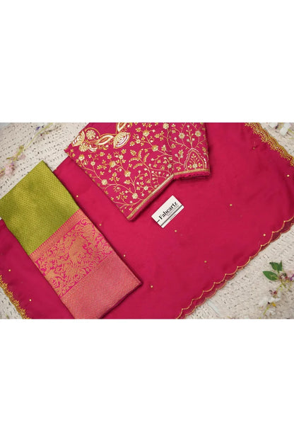 Beautiful South Indian Style Half Saree with Blouse and Dupatta for Women | Lajja
