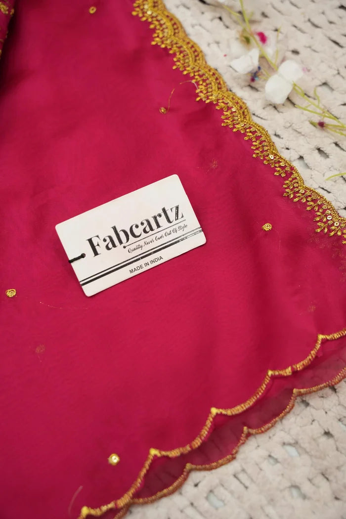 Beautiful South Indian Style Half Saree with Blouse and Dupatta for Women | Lajja