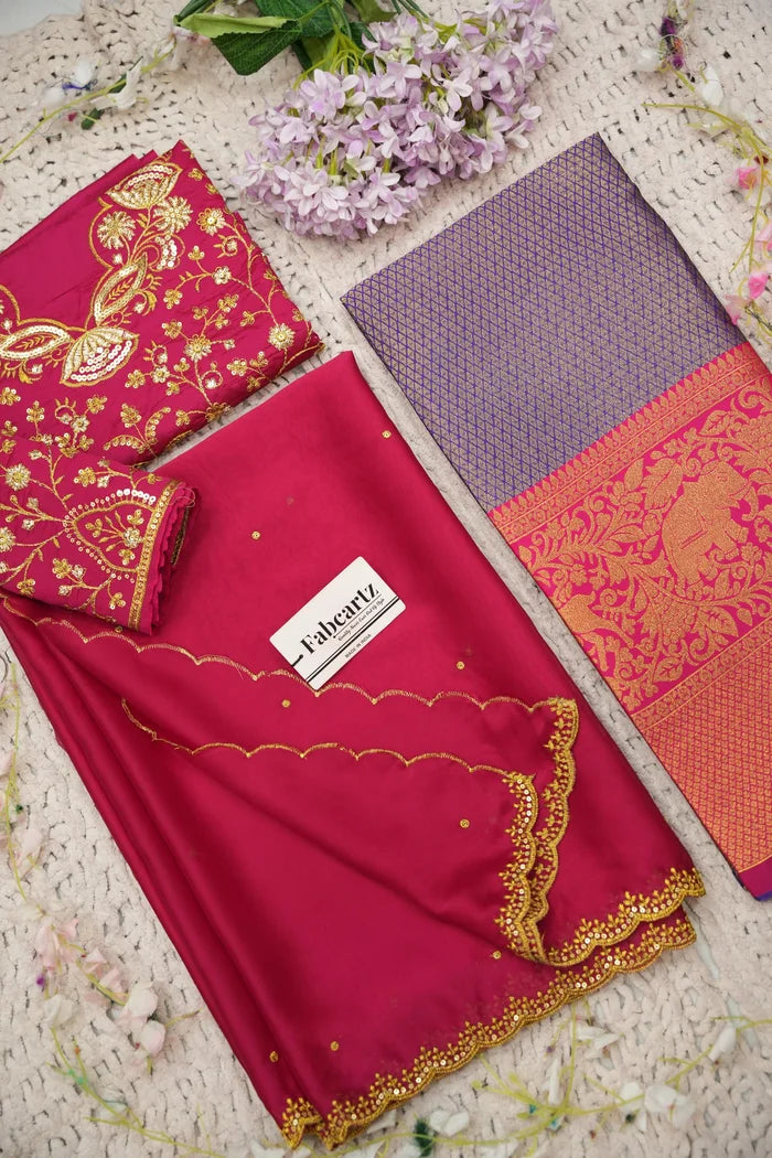 Beautiful South Indian Style Half Saree with Blouse and Dupatta for Women | Lajja