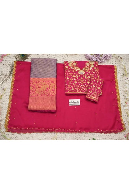 Beautiful South Indian Style Half Saree with Blouse and Dupatta for Women | Lajja
