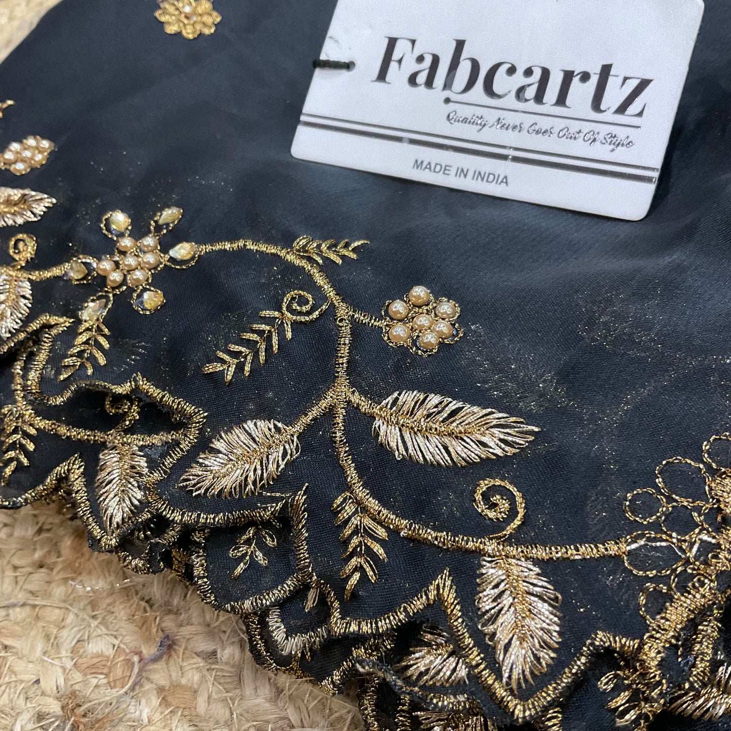 RangoliDup Beautiful Embroidery & Beads work Rangoli Dupatta for women | Only Dupatta