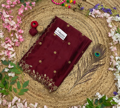 RangoliDup Beautiful Embroidery & Beads work Rangoli Dupatta for women | Only Dupatta
