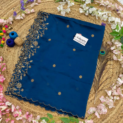 RangoliDup Beautiful Embroidery & Beads work Rangoli Dupatta for women | Only Dupatta
