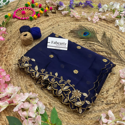 RangoliDup Beautiful Embroidery & Beads work Rangoli Dupatta for women | Only Dupatta