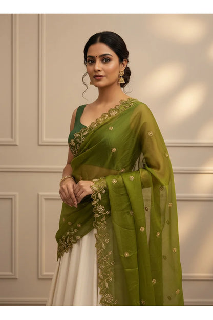 Beautiful Embroidery & Beads work Rangoli Dupatta for women | Only Dupatta RangoliDup