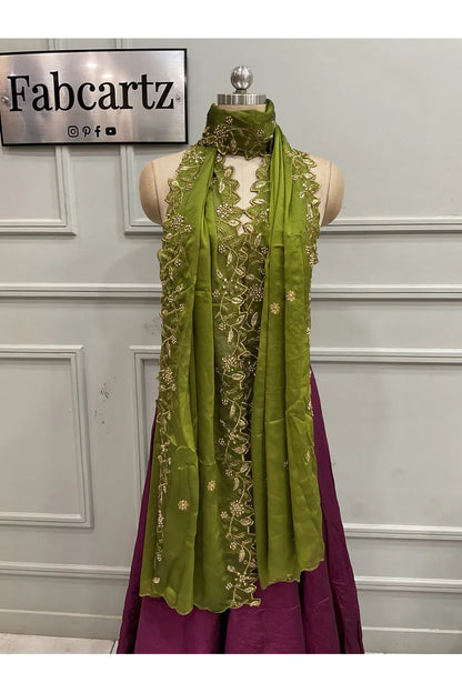 Traditional Embroidery & Beads work Rangoli Dupatta for women | Only Dupatta RangoliDup