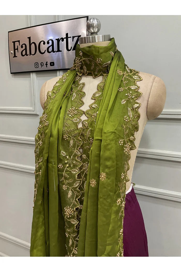 Traditional Embroidery & Beads work Rangoli Dupatta for women | Only Dupatta RangoliDup