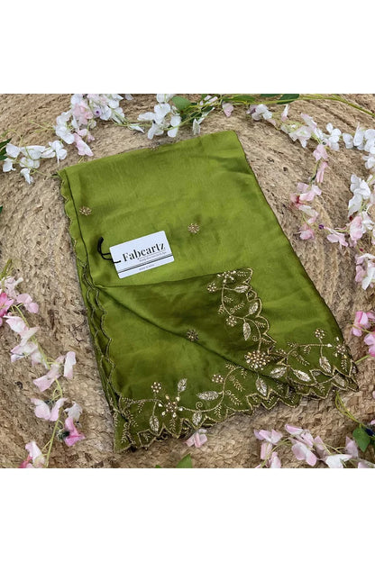 Beautiful Embroidery & Beads work Rangoli Dupatta for women | Only Dupatta RangoliDup