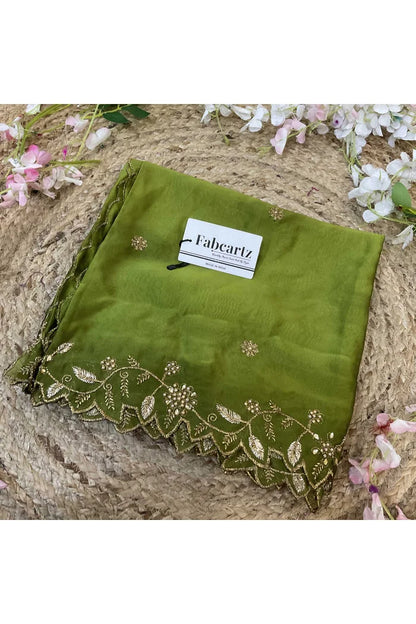 Beautiful Embroidery & Beads work Rangoli Dupatta for women | Only Dupatta RangoliDup