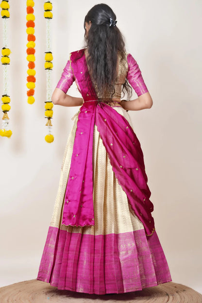 Rehani South Indian Festival Traditional Half Saree