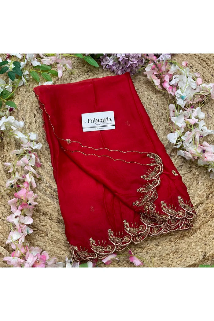 Beautiful Embroidery Rangoli Dupatta for women | Only Dupatta BadeMorwali Dup