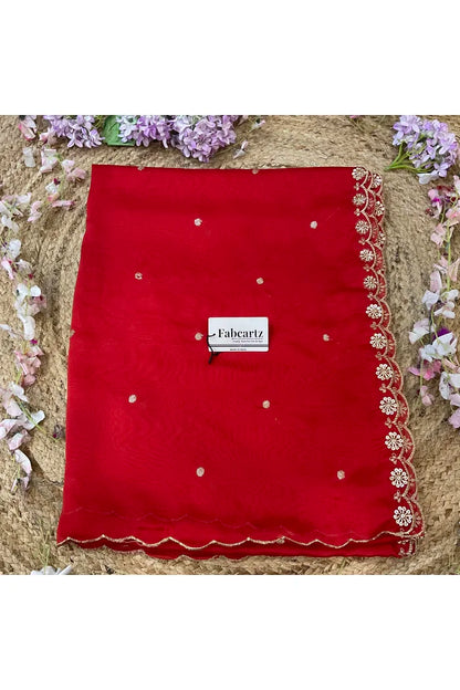 Beautiful Hand work and Beads work Rangoli Dupatta for women | Only Dupatta Dharani Dup