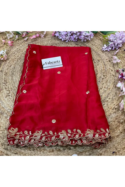 Beautiful Embroidery work Rangoli Dupatta for women | Only Dupatta BiliPatra Dup