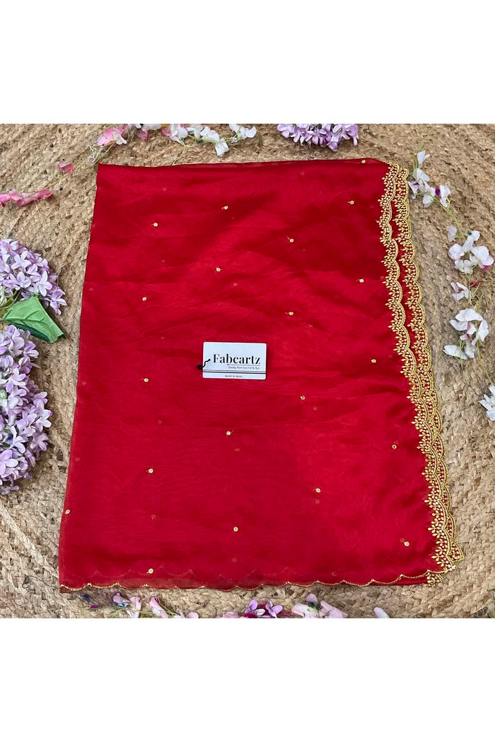 Beautiful Embroidery work Rangoli Dupatta for women | Only Dupatta Ishita Dup