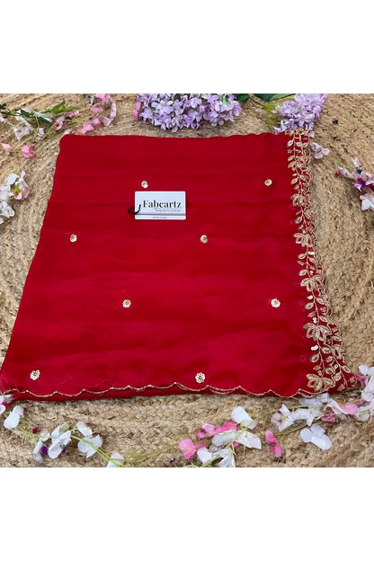 Beautiful Embroidery work Rangoli Dupatta for women | Only Dupatta BiliPatra Dup