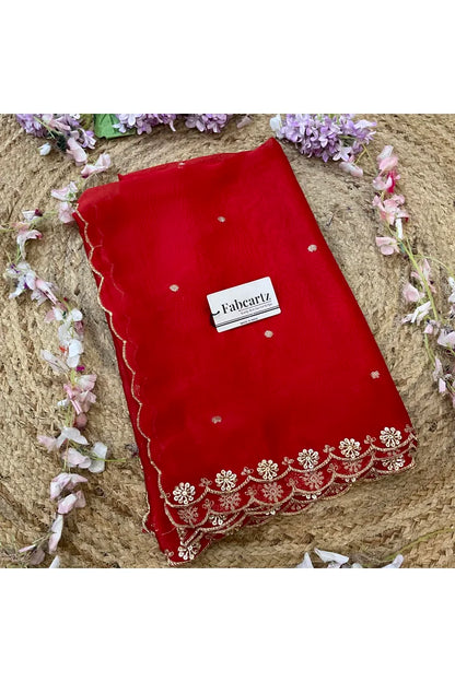 Beautiful Hand work and Beads work Rangoli Dupatta for women | Only Dupatta Dharani Dup