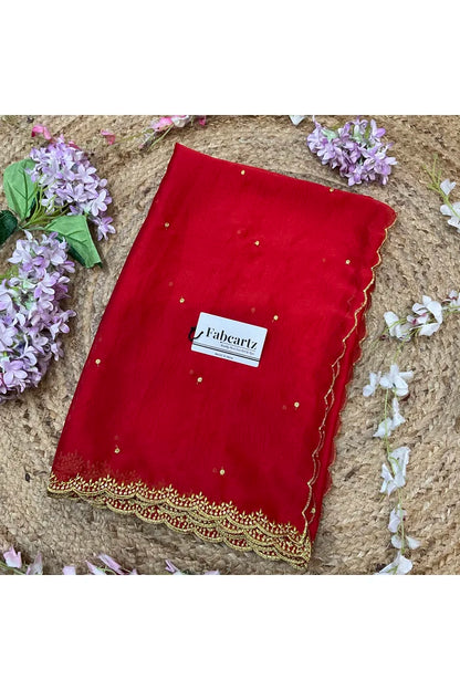 Beautiful Embroidery work Rangoli Dupatta for women | Only Dupatta Ishita Dup