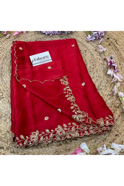 Beautiful Embroidery work Rangoli Dupatta for women | Only Dupatta BiliPatra Dup