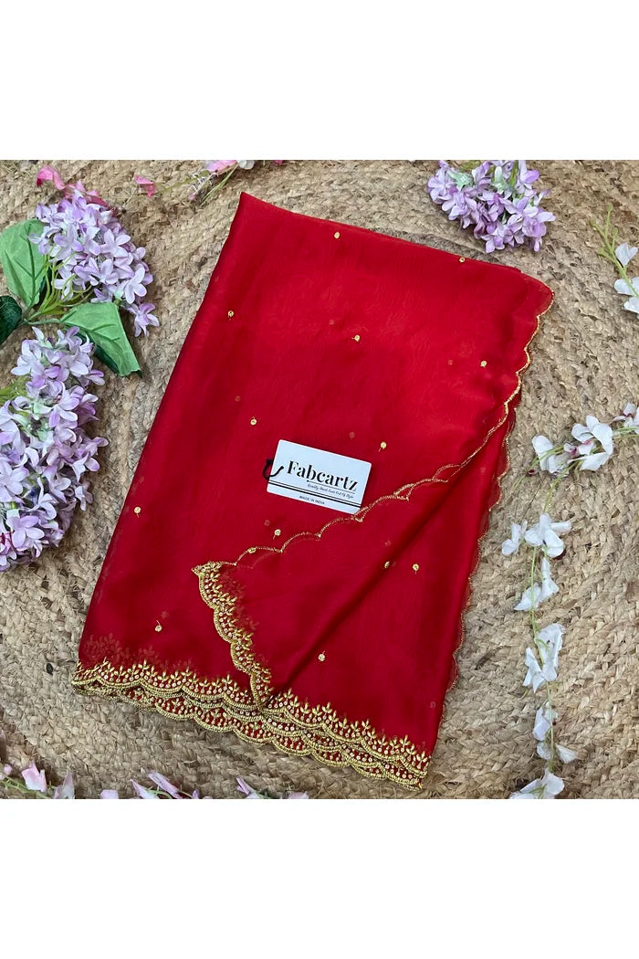 Beautiful Embroidery work Rangoli Dupatta for women | Only Dupatta Ishita Dup