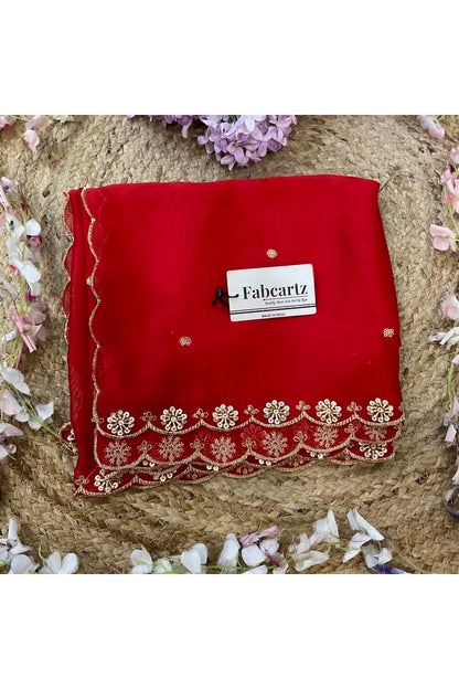 Beautiful Hand work and Beads work Rangoli Dupatta for women | Only Dupatta Dharani Dup