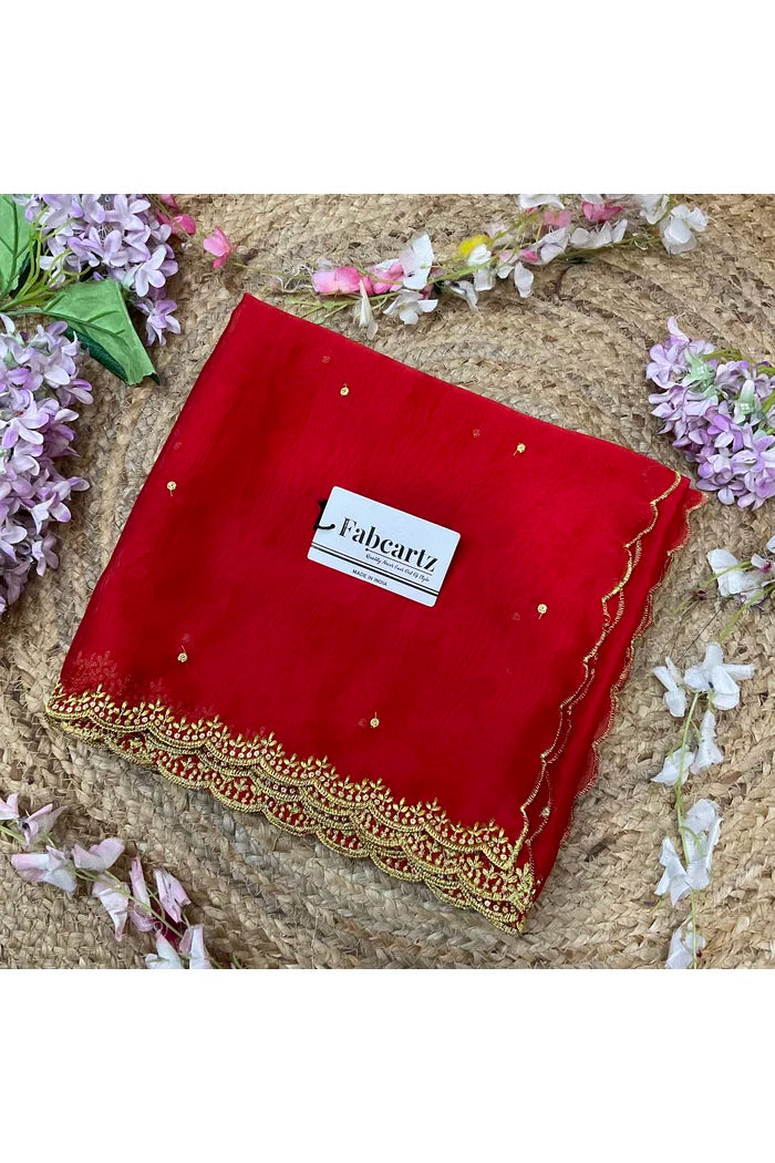 Beautiful Embroidery work Rangoli Dupatta for women | Only Dupatta Ishita Dup