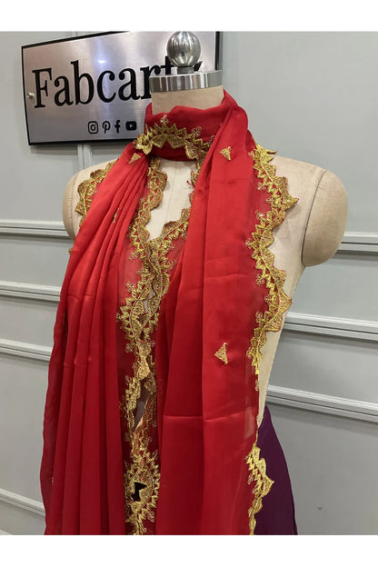 Beautiful Embroidery work Rangoli Dupatta for women | Only Dupatta LineShower Dup