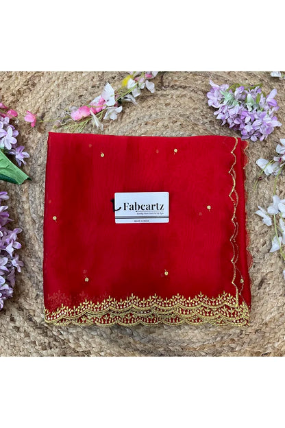 Beautiful Embroidery work Rangoli Dupatta for women | Only Dupatta Ishita Dup