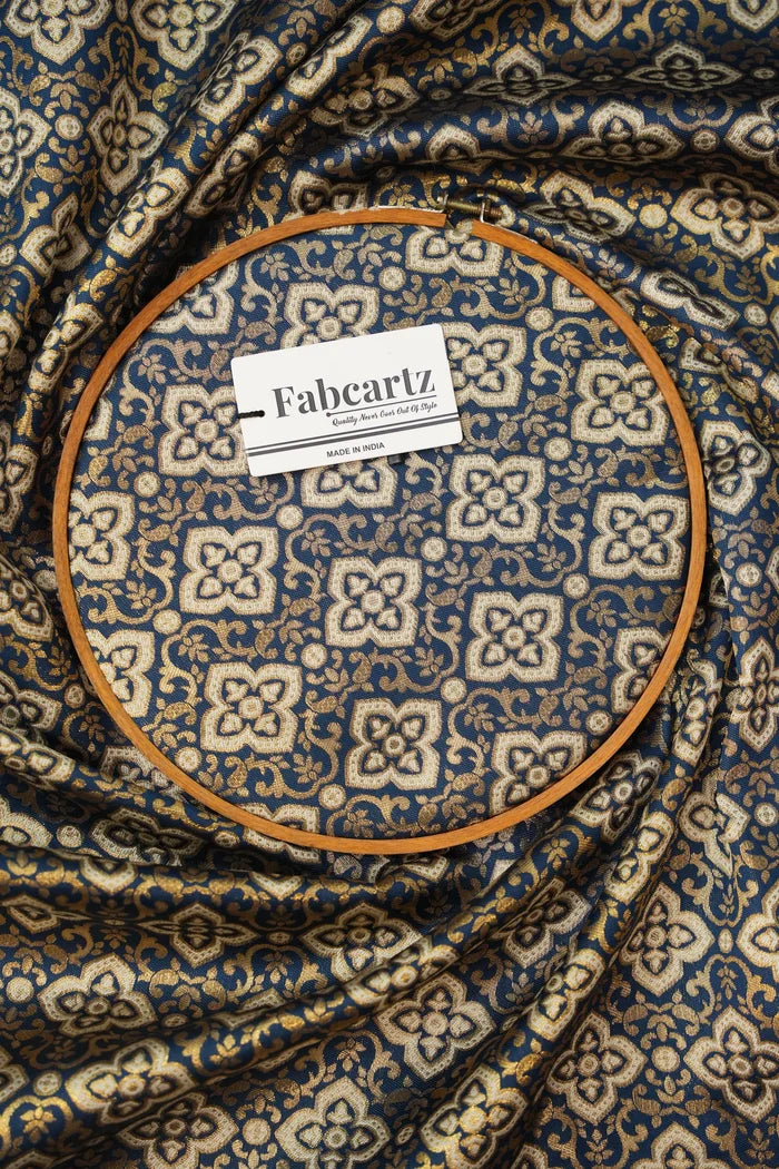 ONLY SHERWANI FABRIC JACQUARD WITH ZARI WORK (Tiles)