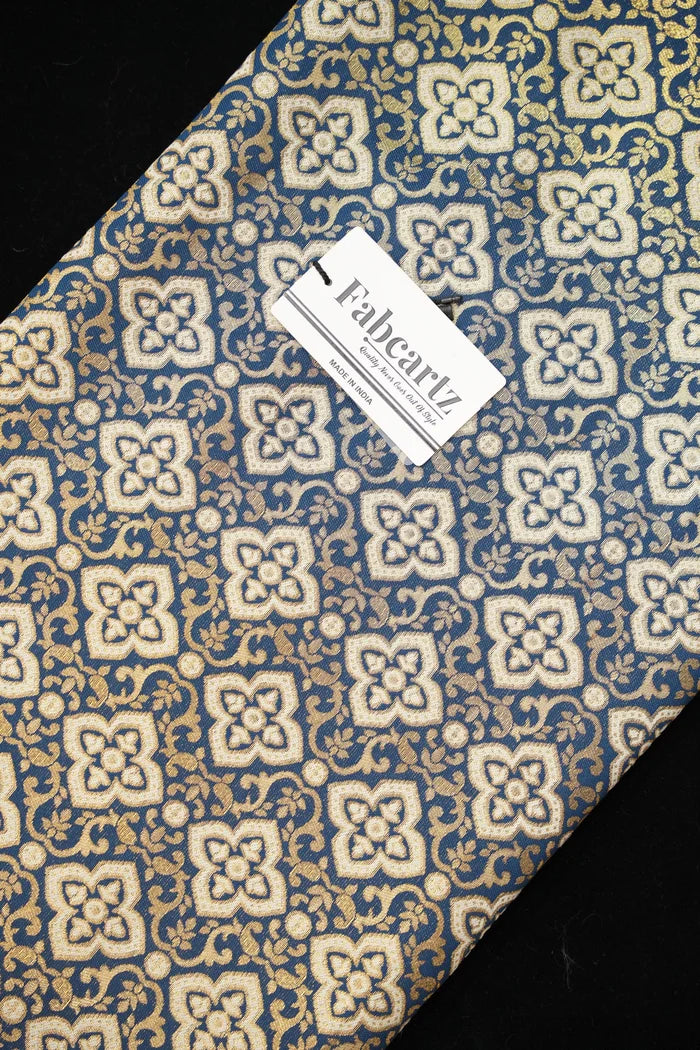ONLY SHERWANI FABRIC JACQUARD WITH ZARI WORK (Tiles)