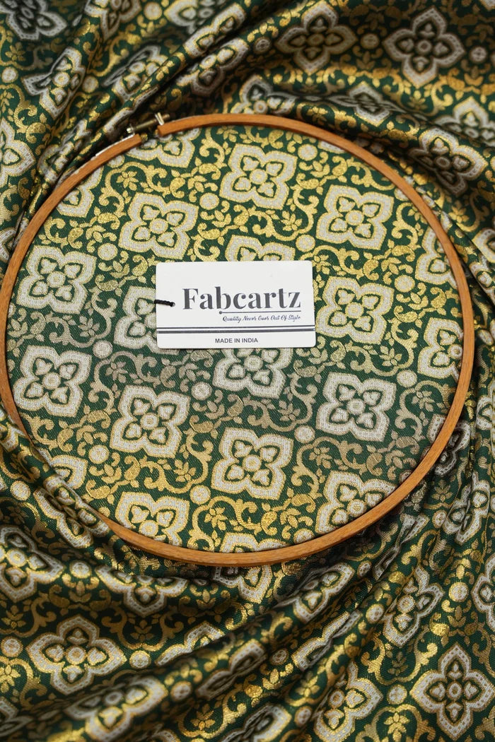 ONLY SHERWANI FABRIC JACQUARD WITH ZARI WORK (Tiles)