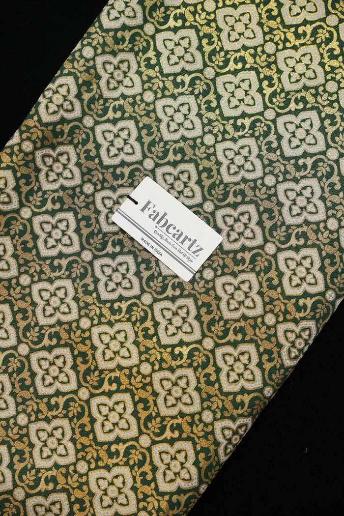 ONLY SHERWANI FABRIC JACQUARD WITH ZARI WORK (Tiles)