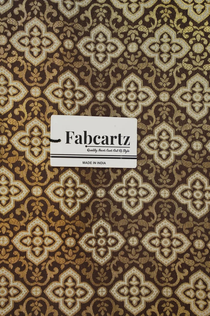 ONLY SHERWANI FABRIC JACQUARD WITH ZARI WORK (Tiles)